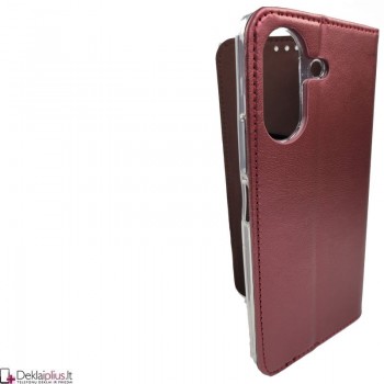 Telone dirbtinos odos dėklas - bordo (Xiaomi Redmi 13C/Poco C65) Telone dirbtinos odos dėklas - bordo (Xiaomi Redmi 13C/Poco C65)